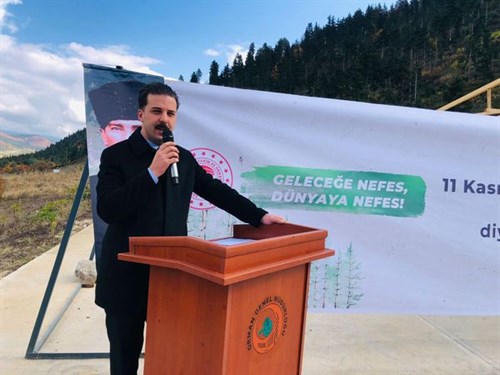 11 Kasım "Milli Ağaçlandırma Günü" Kapsamında İlçemizde Fidanlar Toprakla Buluşturuldu